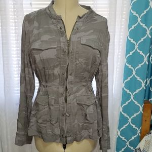 Gray Camo Maurices Cargo Jacket